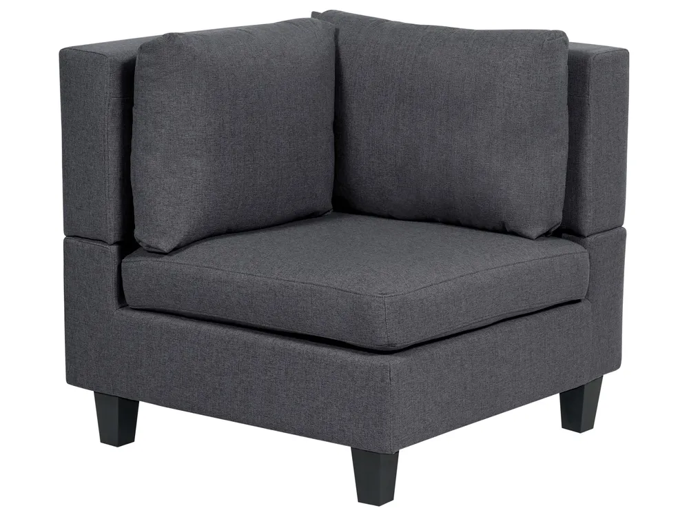 Corner Seat UNSTAD Fabric Dark Grey