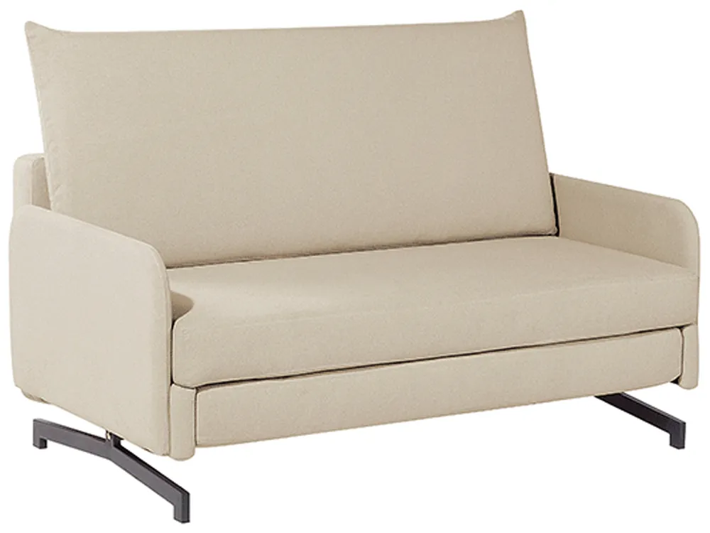 Sofa Bed 2 Seater BELFAST Fabric Beige_798391