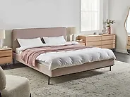 Bed Fabric CORIO 180 x 200 cm (EU Super King) Taupe_1175216