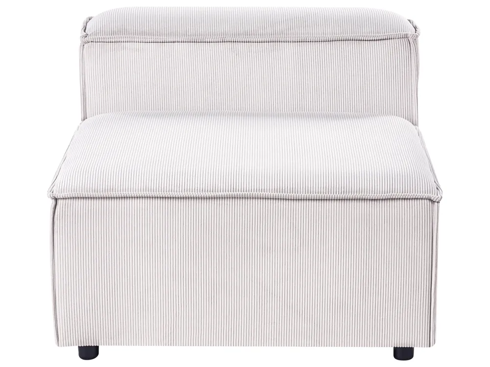 Modular Corner Sofa 5 Seater ARDAL Corduroy Off-White Right Hand_1008157