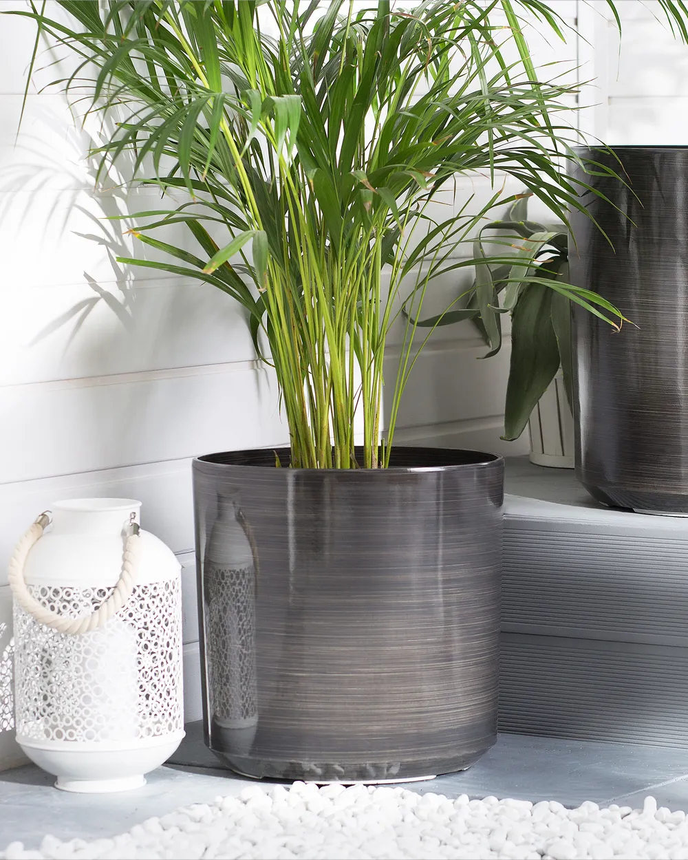 Blumenkübel VAGIA 35 cm Grau