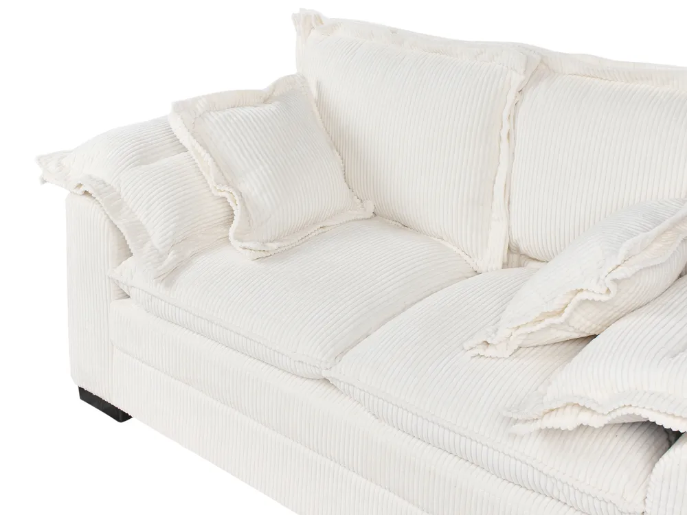 Sofa 2 Seater TIRRO Corduroy White_971163