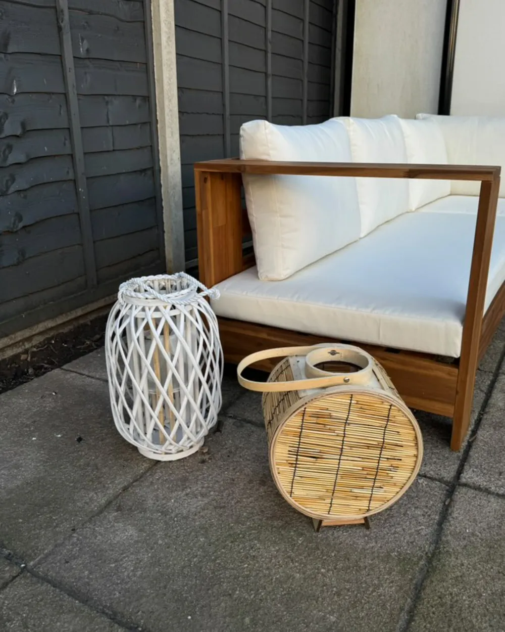 Laterne BISTAL 30 cm Rattan Naturfarben_975391