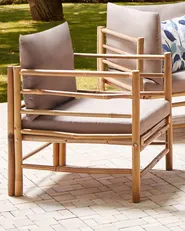 Gartensessel CERRETO Bambus Taupe_908786