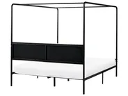 Krevet s baldahinom Metal MIRABEAU 160 x 200 cm Crni_1033521