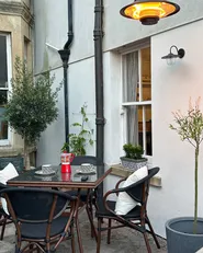 Hanging Infrared Patio Heater MERAPI 1500 W with Remote Black_928814