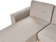 Eckschlafsofa 3-Sitzer KAARINA Stoff Beige rechtsseitig_1095549