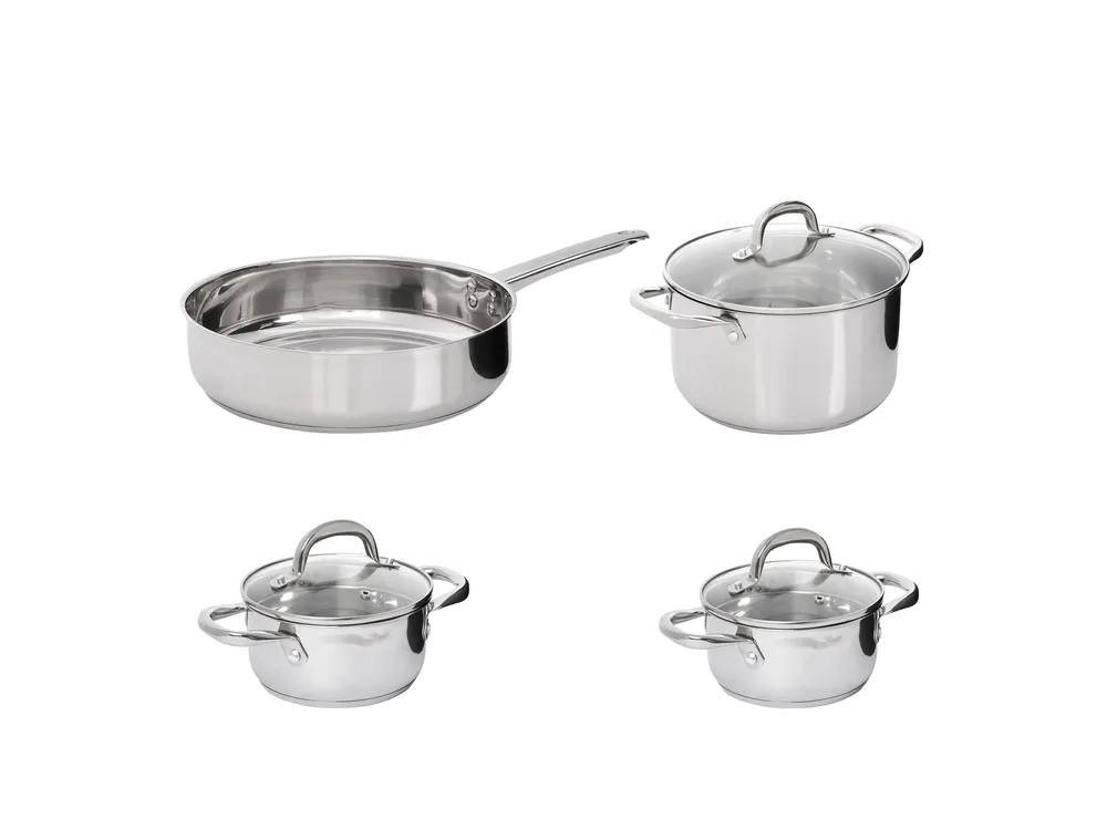 7-delni komplet posode za kuhanje PRIMECOOK Iz nerjavečega jekla Silver_1051153
