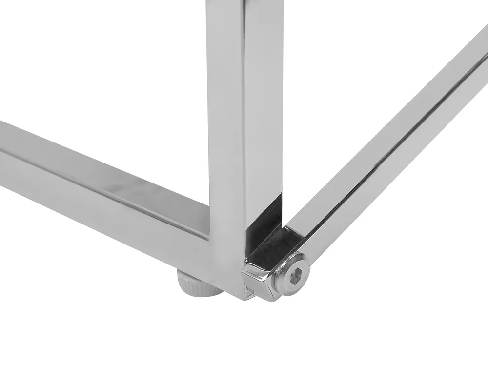Couchtisch EMPORIA Sicherheitsglas Marmor Optik / Silber_757572