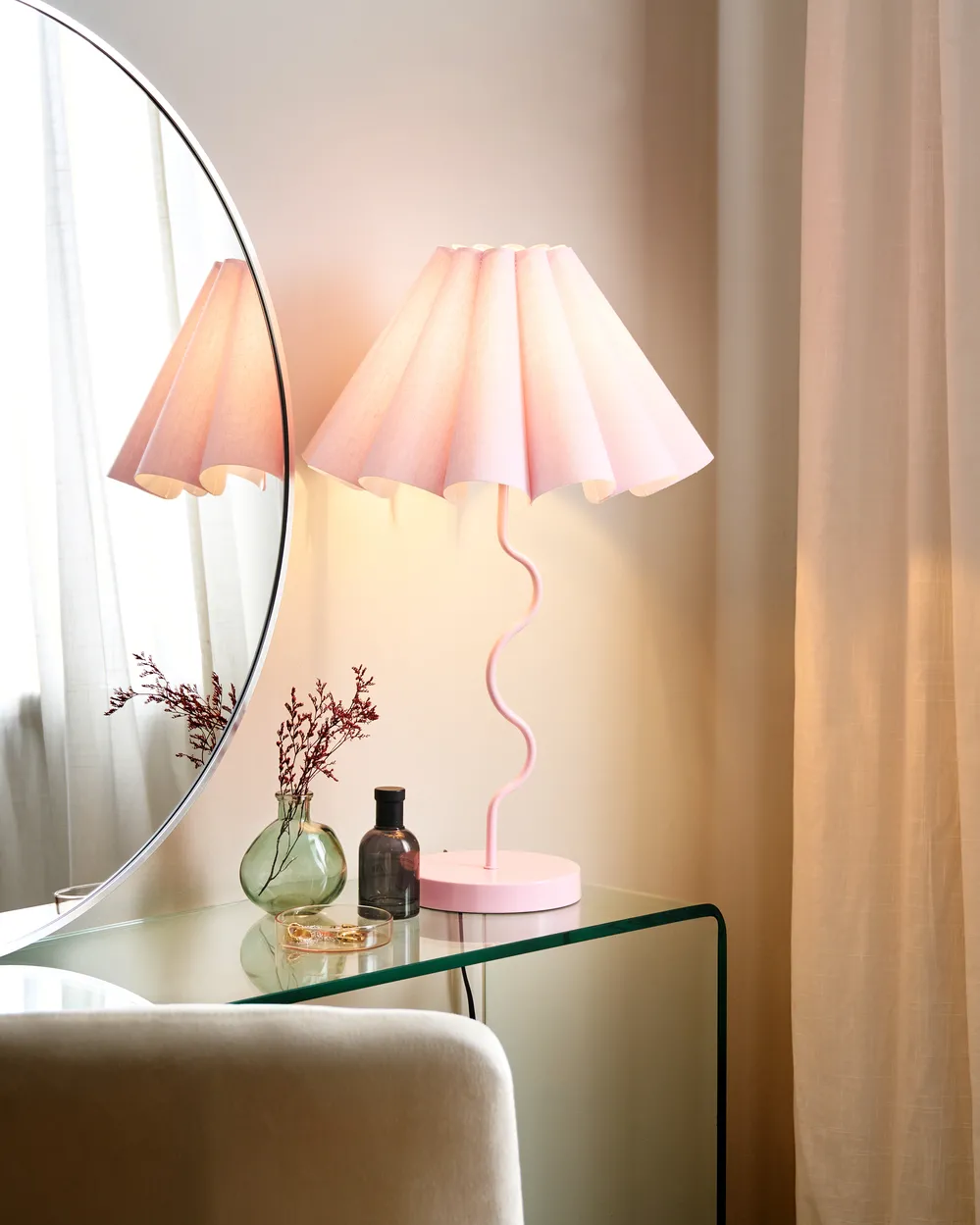 Tischlampe MASUMU Rosa
