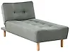 Chaiselongue ALSTEN Stoff Grün