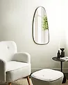 Wandspiegel CERGY 39 cm 95 cm Metall Gold