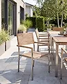 Gartenstuhl 6er Set VIAREGGIO zertifiziertes Teakholz Braun