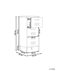 Büroschrank WOSTOK Metall Dunkelgrün_868231
