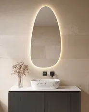 LED Bathroom Mirror ROYER 60 cm 130 cm Silver_1087835