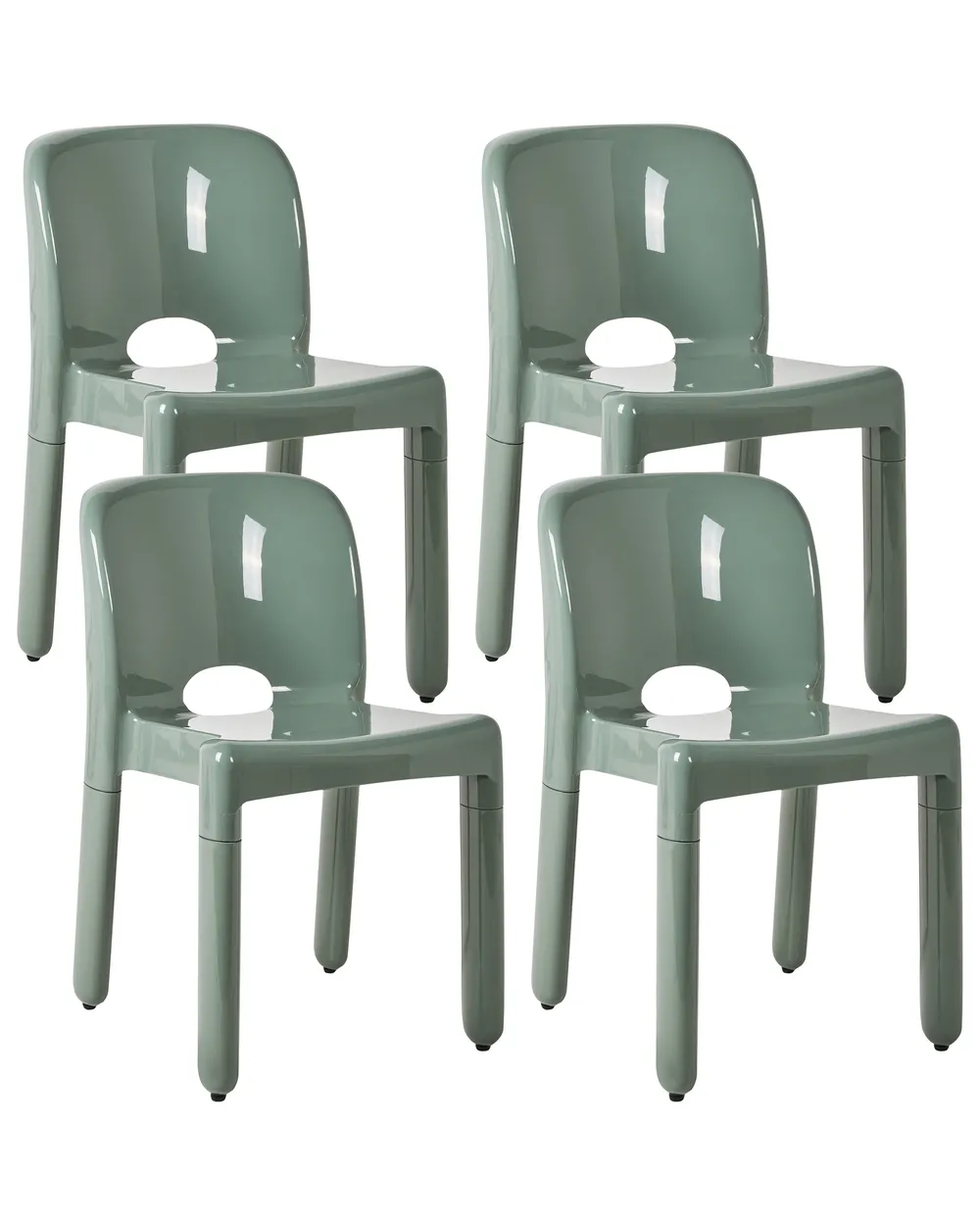 Gartenstuhl 4er Set BETIM Grün