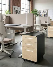 Storage Unit LARCO Black/ Light Brown_1060732
