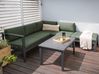 Garten Ecksofa mit Tisch 5-Sitzer MESSINA Metall Grün linksseitig