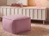 Pouf SHERALI Baumwolle Rosa