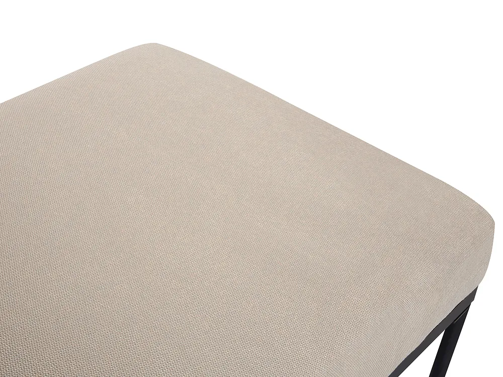 Chaise Longue MALMOS Faux Linen Faux Leather Dark Brown_931218