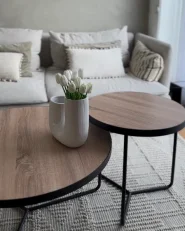 Couchtisch 3er Set MELODY Hellbraun_982240