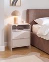 Nachttisch mit 2 Schubladen DORRIGO Hellbeige