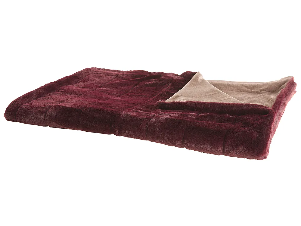 Kuscheldecke TANTAN 150 x 200 cm Burgunderrot