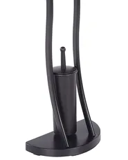 Toilettenpapierhalter mit Bürste SOACHA Metall Schwarz_821907