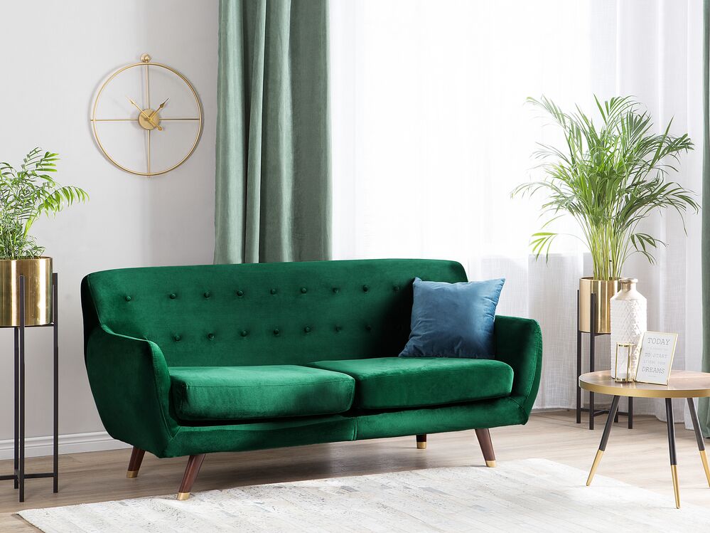 Sofa 3-znamenkasti BODO Samet Smaragd