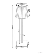 Tischlampe POMBEIRO Metall Schwarz_1093839