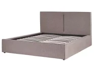 Bett mit Stauraum MOISSAC Stoff Taupe 160 x 200 cm_874664