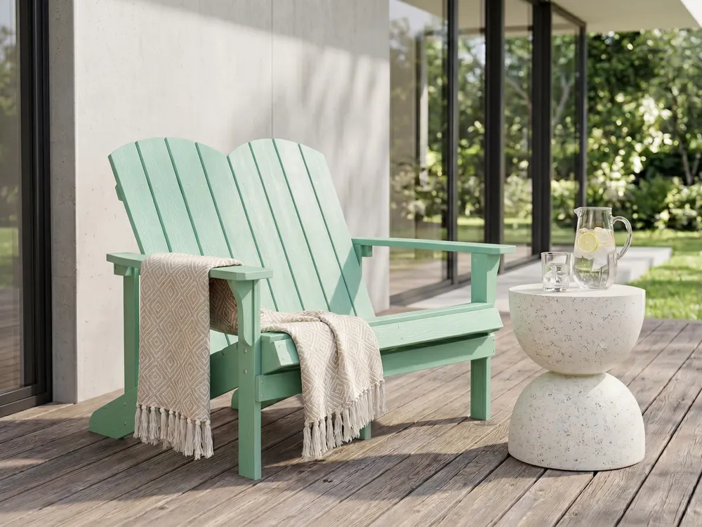 Gartenbank ADIRONDACK 125 cm Hellgrün