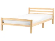 Bed Pine Wood ECHALLON 120 x 200 cm (EU Small Double) Light Brown_1113327