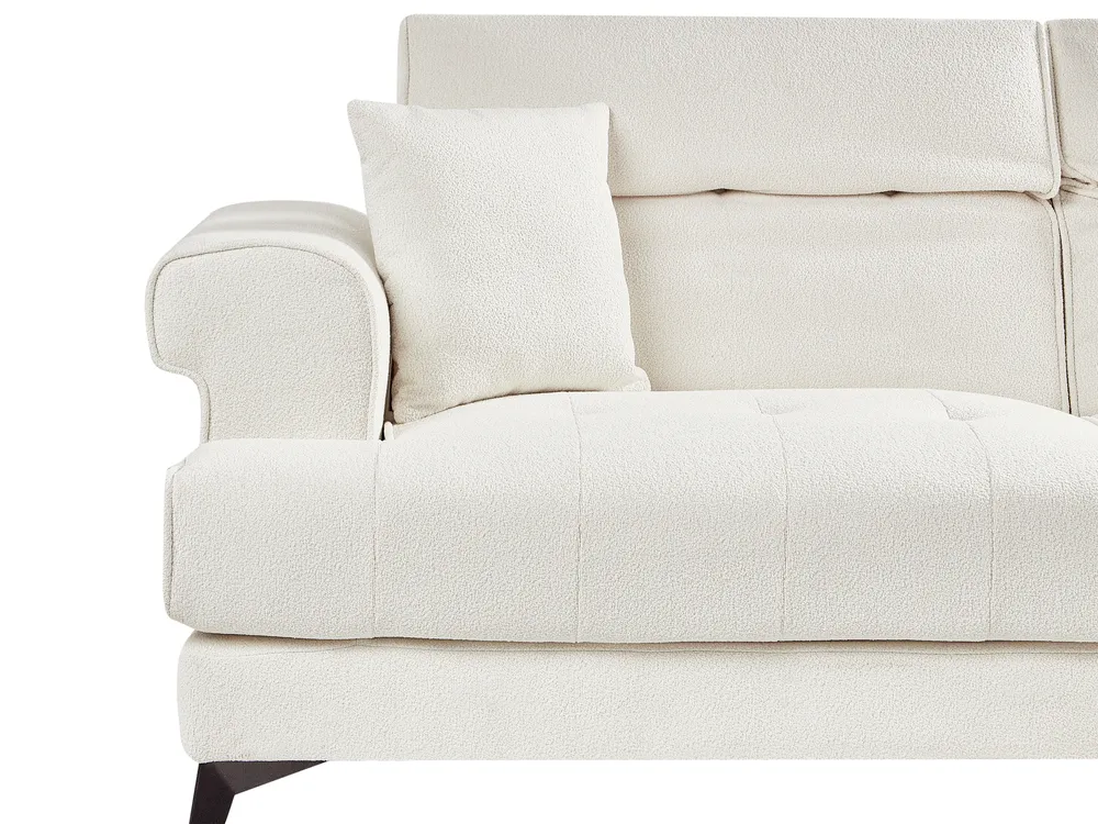 Sofa 3-Sitzer SKIVE Bouclé Weiß_948627