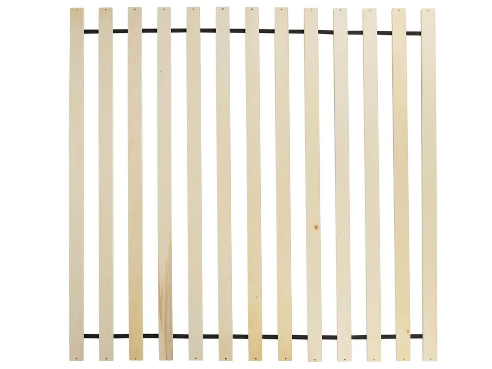 Himmelbett Holz HERLIERE 160 x 200 cm Hellbraun_1039624