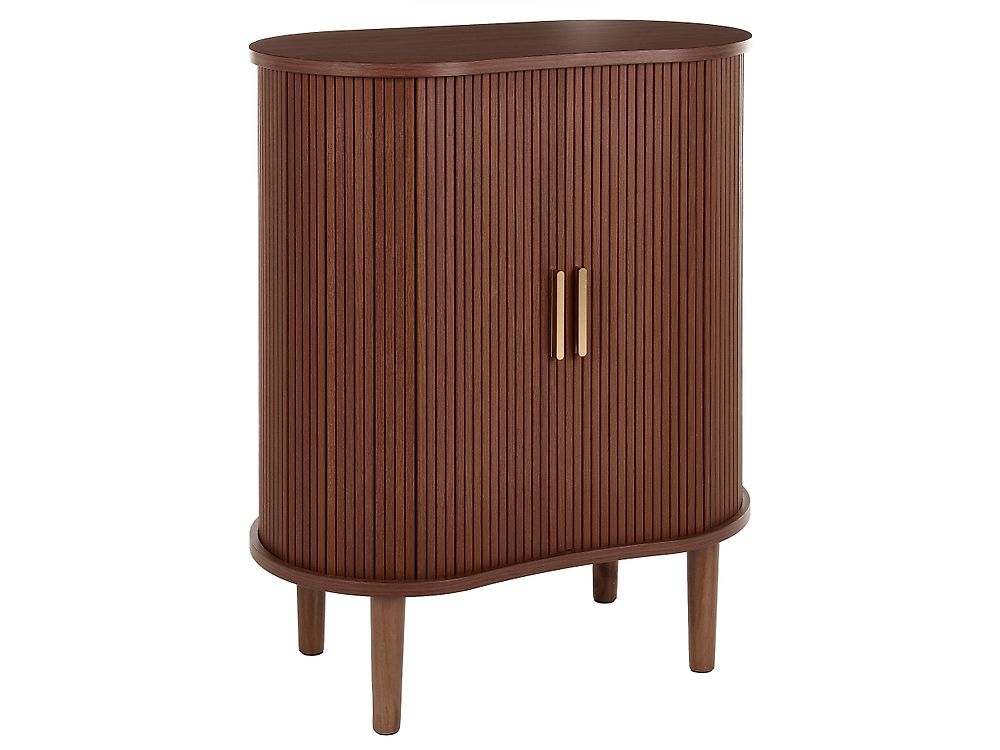 Dressoir met 2 deuren LAURA Donkerbruin