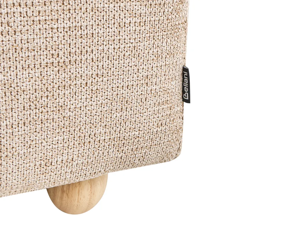 Upholstered Storage Bench SALIDA Fabric Beige_1038309