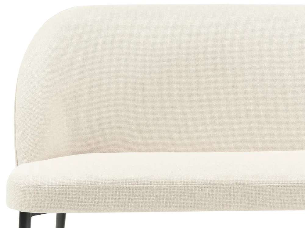 Dining Bench 2 Seater OSBY Fabric Light Beige_929092