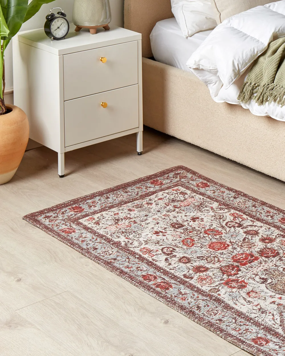 Teppich BINNISZ Rot 80 x 150 cm Baumwolle