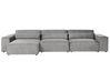 Modul Ecksofa 4-Sitzer HELLNAR Stoff Grau rechtsseitig