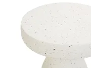 Beistelltisch BIVIERE 39 cm 39 cm Terrazzo Optik Cremeweiß_918803
