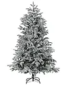 Künstlicher Weihnachtsbaum mit Schnee BASSIE 210 cm Weiß