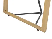Dining Table TACOMA Light Brown 140 cm 80 cm Tempered Glass_786374