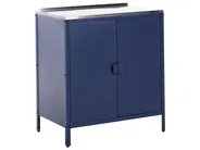 Outdoor-Küche 3er Set VILAMA Blau Metall_977002