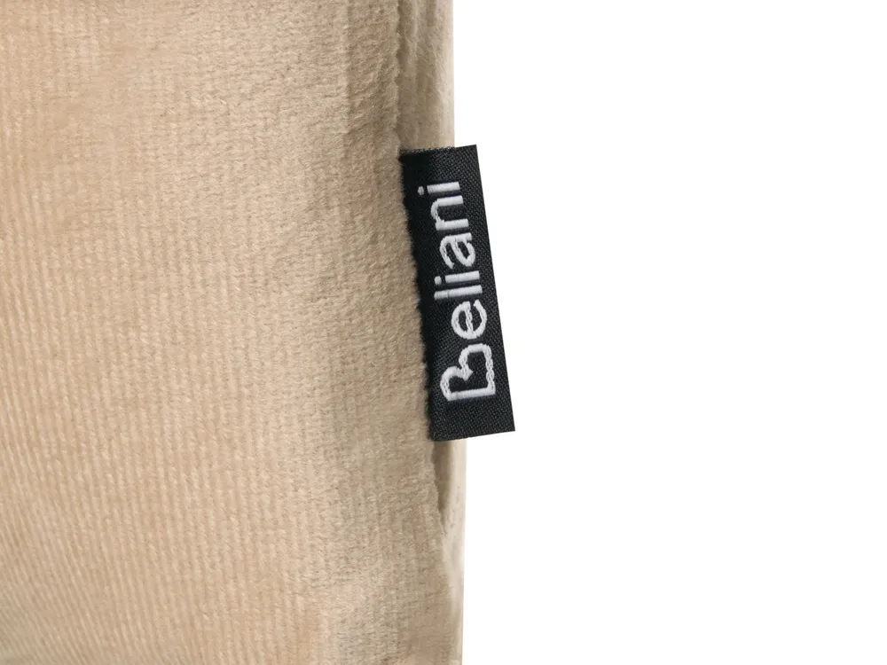 Dekokissen 2er Set BELLE 30 x 50 cm Samtstoff Beige Ohne Muster_1039804