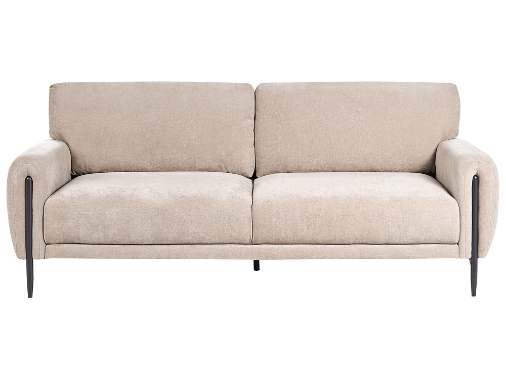 Sofa 3-Sitzer SKARO Chenillegewebe Beige