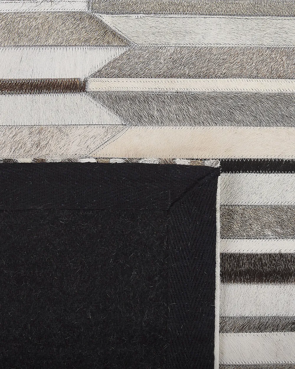 Teppich KULALAR Beige 160 x 230 cm Echtleder_787226