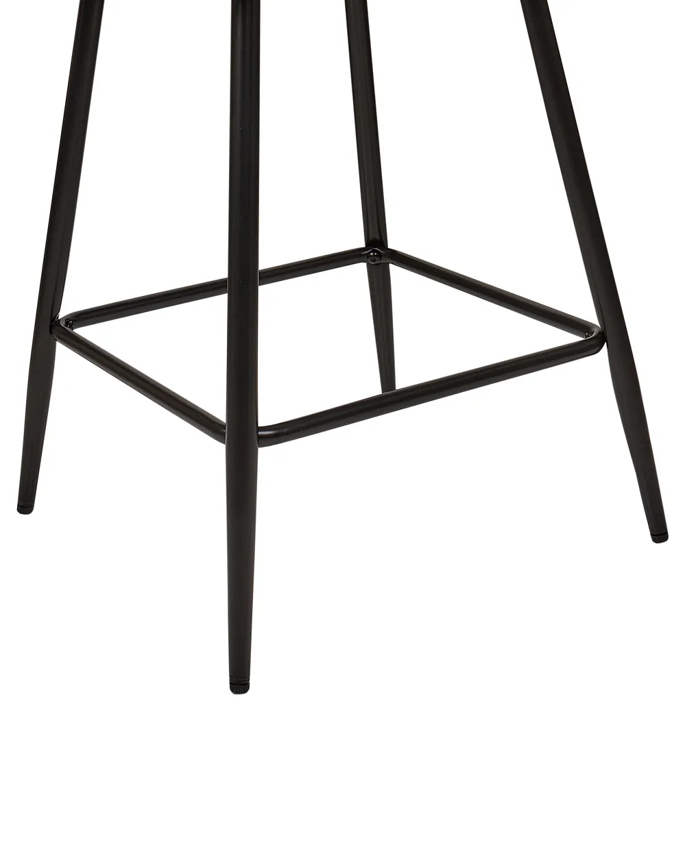 Set of 2 Bar Chairs SANILAC Velvet White_912670