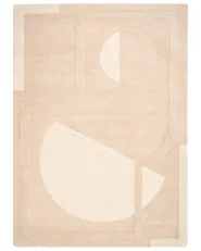 Teppich GAYA Beige 160 x 230 cm Wolle_1036978