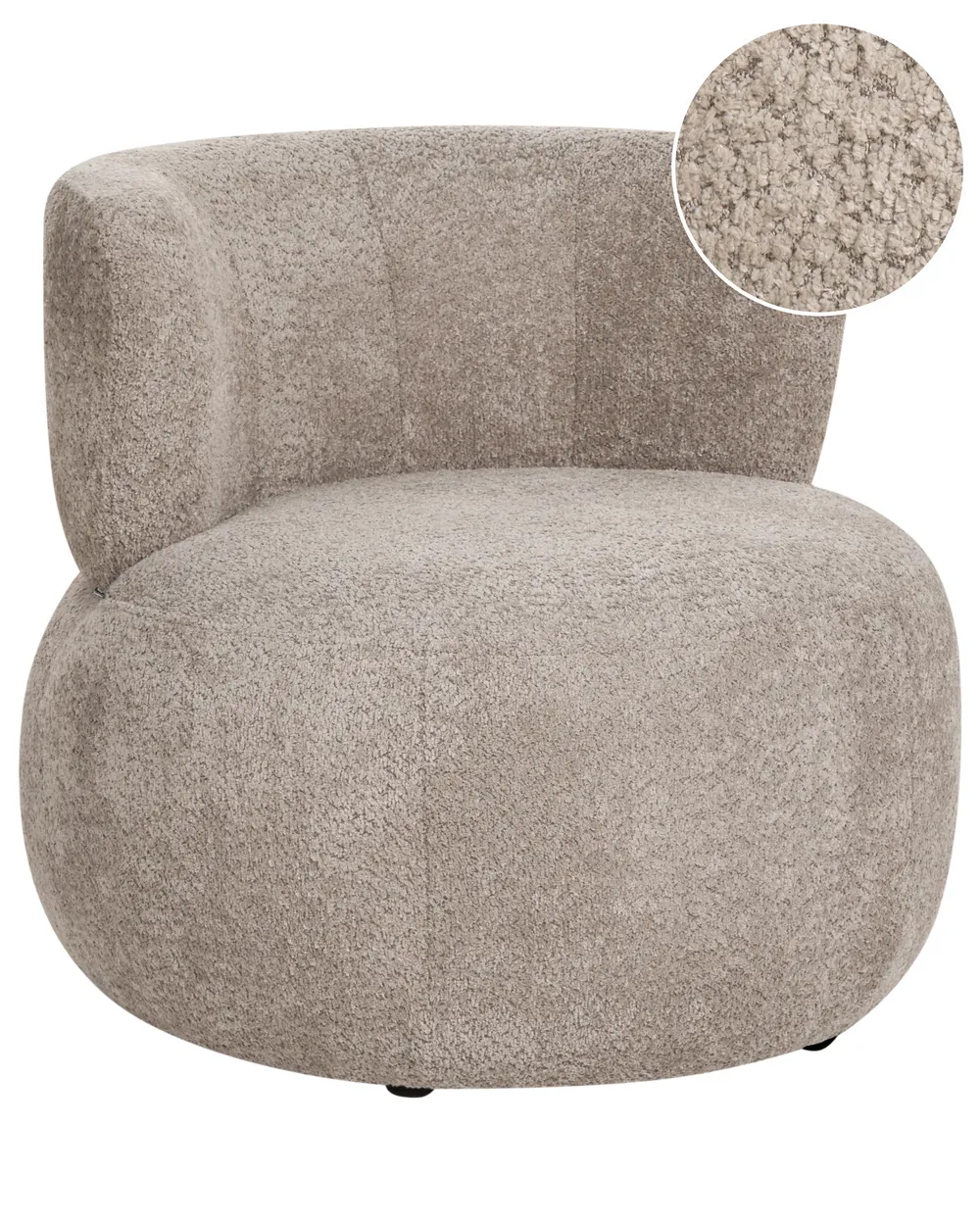 Sessel VOLDA Chenillegewebe Taupe